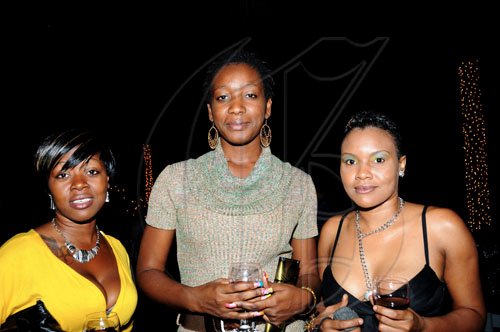 Winston Sill / Freelance Photographer Out for a good time are (from left) Lisa Mitchell, Shunae Palmer and Terry-Ann Holland.  *************************************************************  Mayor Desmond McKenzie host Appreciation Party, held at Eden Gardens, Lady Musgrave Road on Thursday night December 30, 2010.