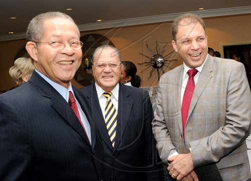 Rudolph Brown/Chief Photographer
PM Golding speaks at AAAJ Media awards luncheon - Knutsford Court Hotel