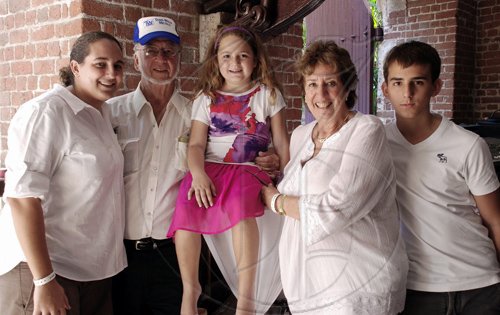 Colin Hamilton/Freelance PhotographerJohn Greaves and wife, Jennifer get a photo opt with grand children from left; Rachel, Kate, and Jacob Zacca. at the Adopt A Ward party.**********************************************Adopt A Ward held on Sunday February 6, 2011.