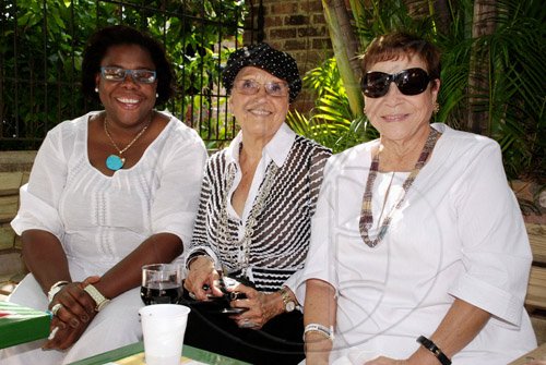 Colin Hamilton/Freelance PhotographerFrom left; Sandra Bramwell  with friends, Honorary Consul of Lithuania, Lois Sherwood  and Gloria Moodie. came out to support the Adopt A Ward fund-raiser.********************************************************Adopt A Ward held on Sunday February 6, 2011.