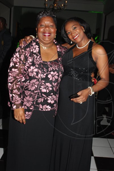 Janet Silvera Photo
 
From L- Carole Guntley and Yvonne Wilks looking lovely at Half Moon's 5th Ambassador Award last Friday night in Montego Bay.