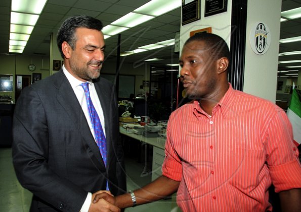 Ian Allen/Photographer
Jesus Silva bids farewell to Gleaner Editorial staff.
