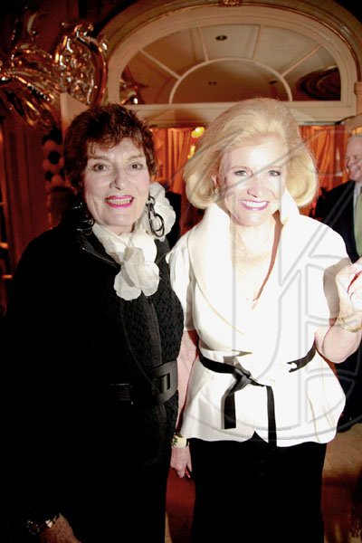Contributed/Olubode Brown
Former American Ambassador Brenda LaGrange Johnson (right) with Jackie Rodgers, the woman responsible for her signature line of fabulous tops.

************************************************************************   Sue AFJ Gala in New York on Monday October 5, 2009.