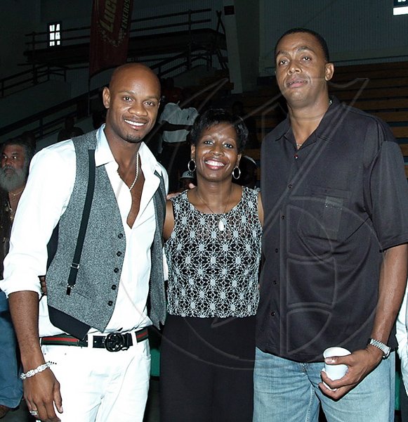 Contributed
A Night on Tracks - From left,  Asafa Powell, Karen Phillips and Courtney Walsh.