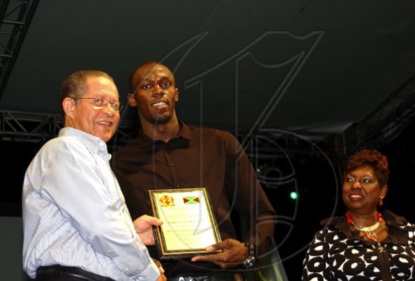 Winston Sill / Freelance Photographer
Prime Minister Bruce Golding and Lorna Golding host "Golden Reception" for Jamaica's World Championships Athletics Team, held at Jamaica House Grounds on Friday night October 2, 2009.