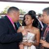 Colin Hamilton/Freelance Photographer
Audley Shaw and Susan Duhaney's weds on Sunday March 21, 2010 at their St. Andrew home followed by a reception at the Terra Nova Hotel.
From left,  Saleem Lazarus, Trisha Thompson, and Nari Williams-Singh.