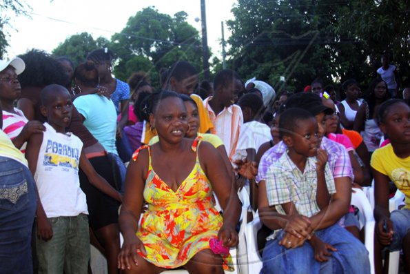 Anthony Minott/Freelance Photographer 
People react during a back-to-school project instigated by Councillor Blake recently.