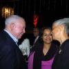 Winston Sill / Freelance Photographer
Glen Lee (right) retired staff member at FirstCaribbean International Bank had to add her farewells to Chris Bovell. Looking on is Janet Pryce.

 Function for Christopher Bovell, held at the Jamaica Pegasus Hotel, New Kingston night December 17, 2009.