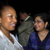 Winston Sill / Freelance Photographer
Hermine Metcalfe (left) and Jean Lowrie-Chin find plenty to smile about, despite the new tax announcements.

First Caribbean Bank Farewell Function for Christopher Bovell, held at the Jamaica Pegasus Hotel, New Kingston night December 17, 2009.
