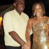 Barbara Ellington/Lifestyle Editor
Brigitte Foster-Hylton gets ready to cut her birthday cake with husband, Patrick at their home on in Earl's Court, St. Andrew on Saturday night.

***************************************************************************************************November 7, 2009.