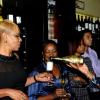 Winston Sill / Freelance Photographer
Wine anyone? Christopher Reckord happily serves up some Armand De Brignac to Sharon Graham (left) and Minna Israel.
*****************************************************

Launch of Armand De Brignac Champagne, held at Bin 26, Devon House, Hope Road on Tuesday night July 5, 2011.