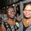 Rudolph Brown/Photographer Lois Cooper, (left) human resources manager spends time with  Blanch Hylton.  ******************************************************************** at the St. Catherine Co-operative Credit Union Christmas awards luncheon at Caymanas Golf and Country Club on Wednesday, December 22-2010