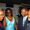 Winston Sill / Freelance Photographer
Palisadoes Co-operative Credit Union Limited host Annual Awards Banquet, held at the Terra Nova All-Suites Hotel, Waterloo Road on Wednesday October 14, 2009. Here are Christopher Samuda (left); Maxine Wilson (second left); Ian McNaughton (second right); and Silvera Castro (right).