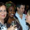 Winston Sill / Freelance Photographer
Something amuses (from left) Sara Silva, Ambassador Nafissatou Diagne and Dr Barbara Munske. In background is Belgian Ambassador Frederic Meurice.
Consular Corps host Cocktail Reception to say farewell to the British High Commissioner, held at Spanish Court Hotel, New Kingston on Wednesday december 2, 2009.