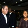 Winston Sill / Freelance Photographer
Department of Correctional  Services (DCS) Awards Dinner, held at the Hilton Kingston Hotel, New Kingston on Tuesday October 27, 2009. Here are Prime Minister Bruce Golding (left); and Zaila McCalla (right), Chief Justice.