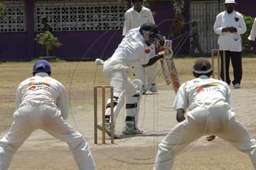 Ian Allen/Staff Photographer
Kingston Colllege versus Calabar in Grace Shield school boy cricket at Kingston College.