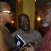 Winston Sill / Freelance Photographer
Wilson Franklyn and Barnes in association with the Michael Manley Foundation presents the lauch of the book, "Michael Manley--The Politics of Equality" by Delano Franklyn, held at Mona Visitors' Lodge and Conference Centre, UWI, Mona Campus on Friday February 27, 2009. Here are Maureen Webber (left); Fitz Jackson (centre); and PJ Patterson (right).