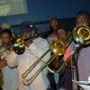 Peta-Gaye Clachar/Staff Photographer
The horn tribute to Egbert Evans at a tribute show at The Deck in New Kingston on Wednesday, April 22, 2009.