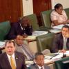 Norman Grindley/Chief Photographer
A view from the gallery as Minister of Finance Audley Shaw (standing) makes his contribution to the 2009-2010 Budget Debate.