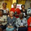 Peta-Gaye Clachar/Staff Photographer
Blazing a trail. Fourteen women were honoured for their contribution to Jamaica through their work. From left seated  Paula Llewelyn, Cynthia Wilmot, Carmen Stewart and Syringa Marshall Burnett. From left standing, Lana Finikin, Barbara Gloudon, Jean Lowrie-Chin and Linette Vassell. Absent were Barbara Bailey, Helene Davis Whyte, Zailia McCalla, Portia Simpson Miller, Evelyn Smart and Ionie Worms.   





Honourees pose for a photographic moment at the tribute to women trailblazers and launch of womens media watch Jamaica 21st anniversary celebrations at the Hilton Hotel on Tuesday, March 3, 2009.From left (front rowe) is DPP Paula Llewelyn,Cynthia Wilmot,Bishop Carmen Stewart, Mrs. Syringa Marshall, (back rowe) Lana Finikin, Mrs. Barbara Gloudon, Mrs. Jean Lowrie-Chin and Linette Vassell.