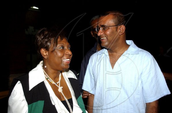 Winston Sill / Freelance Photographer
Prime Minister Bruce Golding and Guyana's President Bharrat Jagdeo attends Emancipation Day Celebration in Spanish Town, held at Emancipation Square on Saturday August 1, 2009.