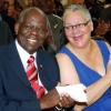 Colin Hamilton/freelance photographer
A very please Custos Rotolorum for Manchester, Dr Gilbert Allen and his wife Georgia Allen at last Thursday's launch of The Gilbert and Georgia Allen Educational Trust at Kings House, St Andrew.