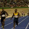 Ricardo Makyn/Staff Photographer.Men race A  100 meters final at the Gibson Relays at the National Stadium on aturday