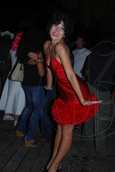 Janet Silvera Photo
 
Katrina 'Betty Boop' Moe was dangerously gorgeous in this get up at Groovy Grouper's Halloween party last Saturday night in Montego Bay.