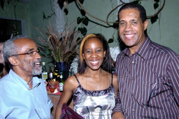 Winston Sill / Freelance Photographer
Dr Lambert Innis (left), Dr Marsha James, and Tanny Shirley have plenty to smile about as they helped salute the Shaggy Foundation for its assistance to the Bustamante Hospital for Children on Monday.

*********************************************************************************************.


Ministry of Health host Thank You Reception for Shaggy Foundation and Sponsors of the Shaggy and Friends Concert, held at Bracknell Avenue, Jack's Hill on Monday night January 4, 2010.