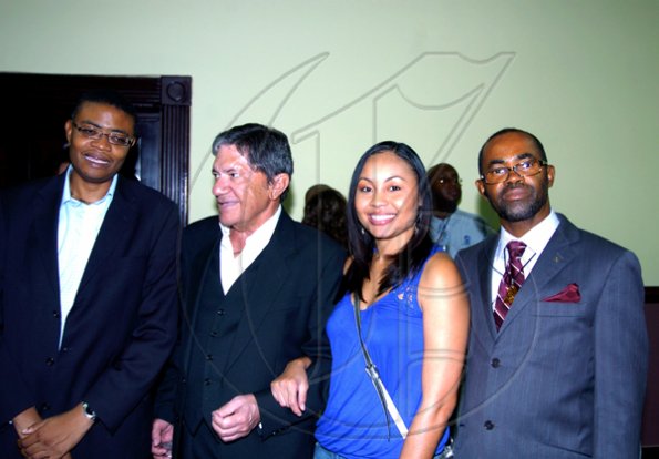 Winston Sill / Freelance Photographer
Dr David McBean (left), Kerrian Shirley and Heron Thompson (right) make sure to get their lens time with Frank Rosheuvel at his farewell reception at the Wyndham Kingston hotel on Tuesday. Rosheuvel was general manager of the hotel, when it was the Hilton Kingston Jamaica. 




Hilton Kingston Hotel host Farewell Reception, held at Hilton Hotel, New Kingston on Tuesday night June 29, 2010.