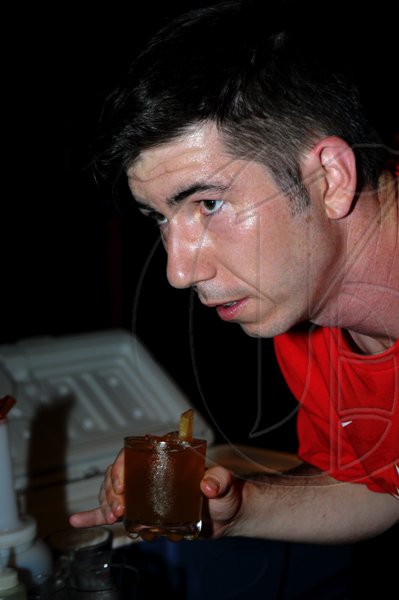 Winston Sill / Freelance Photographer
Appleton Estate Jamaica Rum International Bartender Showcase 2010, held at in the Sunken Garden at Hope Gardens, Old Hope Road on Friday night October 22, 2010. Here is Gerry Jobe of Canada.