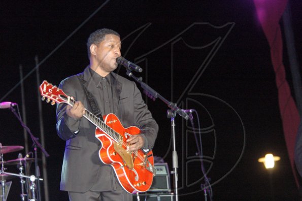 Photo by Adrian Frater
Kenneth 'Babyface' Edmonds performs at Jamaica Jazz and Blues Festival at the Trelawny Multi-purpose Stadium Thursday night.
