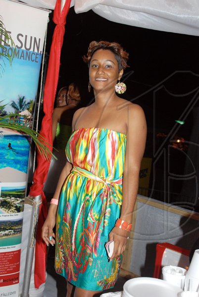 Sophia Swaby needed only to walk and heads would turn at the RIU Montego Bay skybox at the Jamaica Jazz and Blues Festival on Thursday night at the Trelawny Stadium.