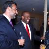 Colin Hamilton/Freelance Photographer
From left, panish Ambassador Jesus Silva and Cotractor General Greg Christie chats with Mrs. Ruby Martin during the
Embassy of Japan hosted a reception in honour of the 76th birthday and 20th year of the reign of the Emperor Akhito at the Pegasus Hotel on December 9, 2009.