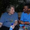 Levaughn Flynn interviewing Lou Gramm at 2009 Jazz and Blues Festival.JPG