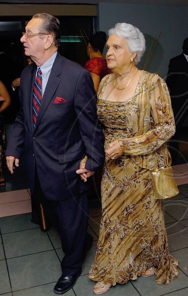 Rudolph Brown/Chief Photographer
R Danny Williams and his wife Shirley at the Jamaica Medical Foundation awards and fund-raising banquet at the Hilton Hotel in New Kingston on Saturday, March 21-2009
