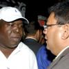 Winston Sill / Freelance Photographer
Supreme Ventures Limited launch party for the "Super Lotto Game", held at Pure Plush Lounge, Trinidad Terrace, New Kingston on Tuesday August 25, 2009. Here are Barrington Levy (left); and Paul Hoo (right).