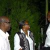 Winston Sill / Freelance Photographer
A rather spiffy Superintendent Derrick 'Cowboy' Knight (right) joins the conversation with Mayor of Kingston, Desmond McKenzie and Director of Public Prosecutions Paula Llewellyn.
 host "Mayor's Appreciation Party", held at Eden Gardens, Lady Musgrave Road on Wednesday night December 30, 2009.