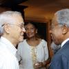 Winston Sill/Freelance Photographer
Karl Hendrickson (left) welcomes Sir George Alleyne, UWI Chancellor while Dorothy Pine-McLarty looks on.

Oliver Clarke's reception held at Millsborough on Saturday November 7, 2009.