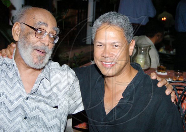 Winston Sill/Freelance Photographer
Wilmot 'Mutty' Perkins (left) and Donovan 'Billy' Perkins seem to be having fun.

Oliver Clarke's reception held at Millsborough on Saturday November 7, 2009.