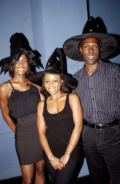 Winston Sill / Freelance Photographer
Tameisha Hitchins (left), with friends, Diana Hall (centre) and Craig Douglas sport witches' hats at the Harry Potter movie premiere hosted by Pan Caribbean.



































































































































































































Pan Caribbean host Cocktail Reception for Harry Potter movie Premiere, held at Carib Cineplex, Cross Roads on Tuesday July 21, 2009.