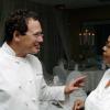 Winston Sill / Freelance Photographer
Compliments to the chef; The Jamaica Pegasus manager Nancy McLean listens attentively to Bruce Riezenman the man behind the fabulous gourmet seven-course gala dinner at the hotel last Friday.

***************************************************************************
Pegasus Hotel Food Festival "Fine Dining" Dinner, held at Pegasus Hotel, New Kingston on Friday November 6, 2009.