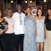 Janet Silvera
The women behind the man P.J. Patterson: (third left), Linda Baldie, Anne Richards, Babara Johnson, Doreen Frankson, Jean Wilmot and Cynthia Desulme.