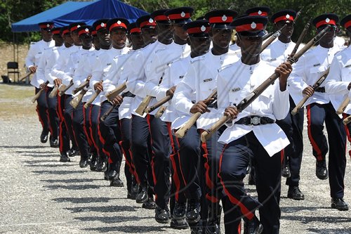 Ian Allen/Photographer
Passing Out Parade Batch 91 for 81 JCF Constables at the Jamaica Police Academy Twickenham Park St.Catherine.