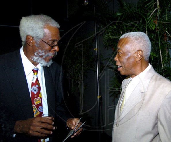 Winston Sill / Freelance Photographer
The Press Association of Jamaica presents the National Journalism Awards Ceremony, held at the Jamaica Pegasus Hotel, New Kingston on Friday night December 4, 2009.Here are Ben Brodie (left); and A.J. Nicholson (right).