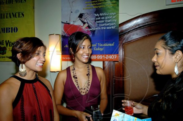Winston Sill / Freelance Photographer
The Press Association of Jamaica presents the National Journalism Awards Ceremony, held at the Jamaica Pegasus Hotel, New Kingston on Friday night December 4, 2009. Here are Denise Williams (left); Nasma Chin (centre); and Nanda Dukharan (right).