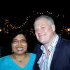 Winston Sill / Freelance Photographer
We aren't the only ones who haven't seen Digicel's David Hall for a while so PROComm boss Jean Lowrie-Chin was among the first to welcome him to the party.
Christmas Party, held at Kingsway on Saturday night December 5, 2009.