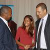 Janet Silvera
From L- Garth Gray of Guardsman,  Tina Hamilton-Ashman  Michael Baugh, of Jamaica Citadel at the first in a series of bi-monthly PSOJ and Coporate Connection Chairman's Forum Breakfast at the Hilton Rose Hall Resort and Spa on Tuesday morning.