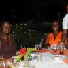 Sheena Gayle/Gleaner Writer
(clockwise) Andrea Richards, Keitha Osborne, Cloverlyn Newman, Jeroldine Campbell (Seahorse Grill waitress) and Merlene Blake seemed to enjoy a night out during Restaurant Week at Robbie Joseph?s Seahorse Grill in Montego Bay on Wednesday.