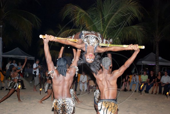 Janet Silvera Photo
 
The RIU animaton team showcasing Jamaica's rich cultural heritage at a beach party hosted for TUI Deutschland and some 100 media practicioners at RIU Ocho Rios last Thursday night.